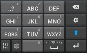 clavier tactile T9
